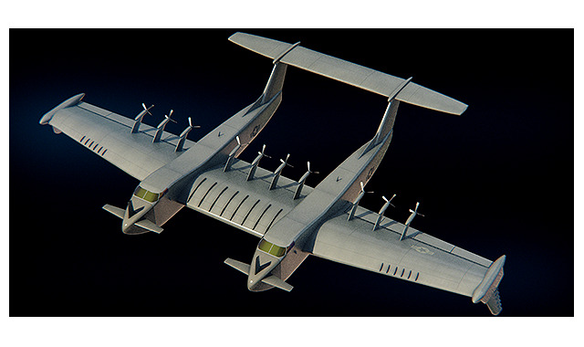 荒れた海でも水面近くを飛行できる――米軍の新型水上機「Liberty Lifter